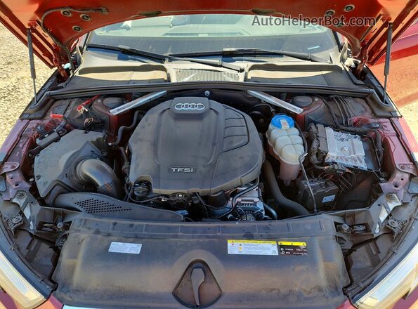 WAUENAF42JA010139 2018 AUDI A4 Burgundy Вид задньої частини салону