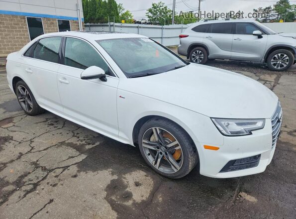 WAUENAF42JN009940 2018 AUDI A4 Белый Передняя правая четверть