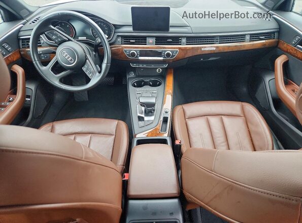 WAUENAF42JN009940 2018 AUDI A4 Белый Вид панели приборов