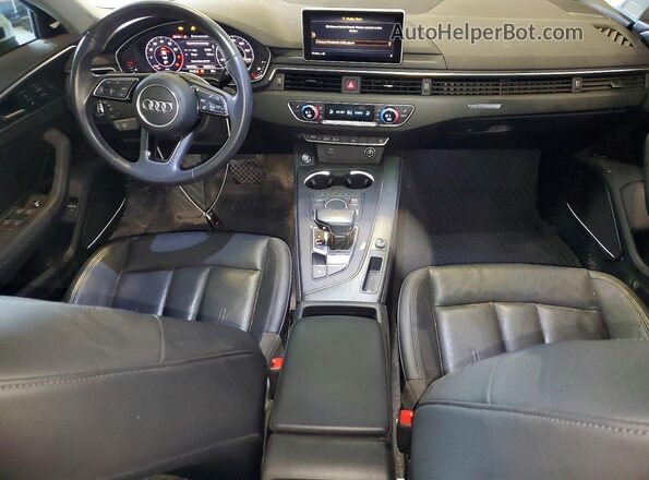 WAUENAF42KA015665 2019 AUDI A4 White Вид панелі приладів