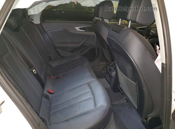 WAUENAF42KA015665 2019 AUDI A4 White Вид задніх сидінь
