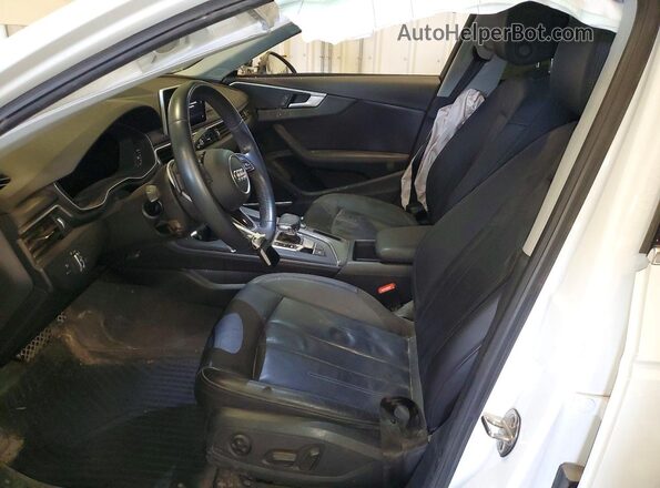 WAUENAF42KA015665 2019 AUDI A4 White Вид салону спереду
