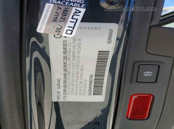 WAUENAF43HN027454 2017 AUDI A4 Gray Vista del compartimento del motor