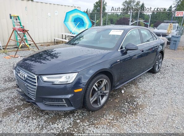 WAUENAF43JA077381 2018 AUDI A4 Dark Blue Front left