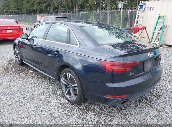 WAUENAF43JA077381 2018 AUDI A4 Dark Blue Rear left