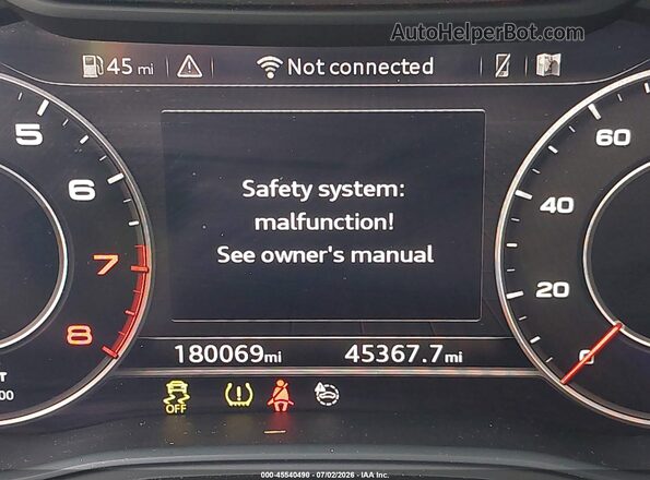 WAUENAF43JA077381 2018 AUDI A4 Dark Blue 