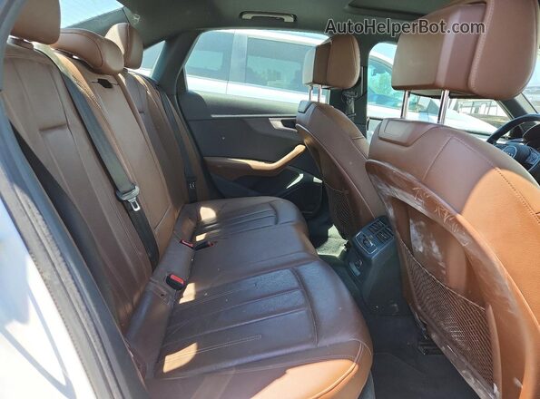 WAUENAF43JN004813 2018 AUDI A4 White Rear seats view