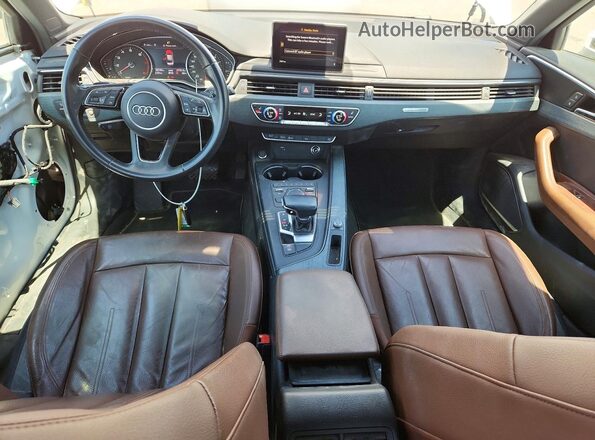 WAUENAF43JN004813 2018 AUDI A4 White Dashboard view