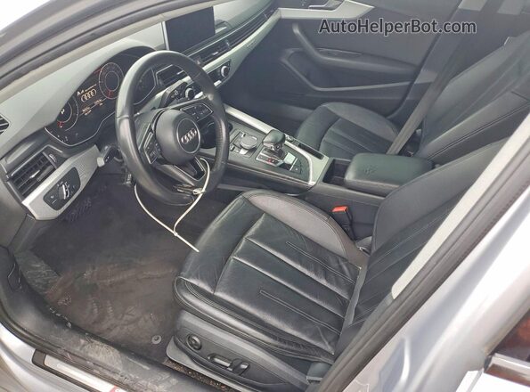 WAUENAF43JN006965 2018 AUDI A4 Silver წინა სალონის ხედი