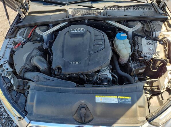 WAUENAF43JN006965 2018 AUDI A4 Silver უკანა სალონის ხედი