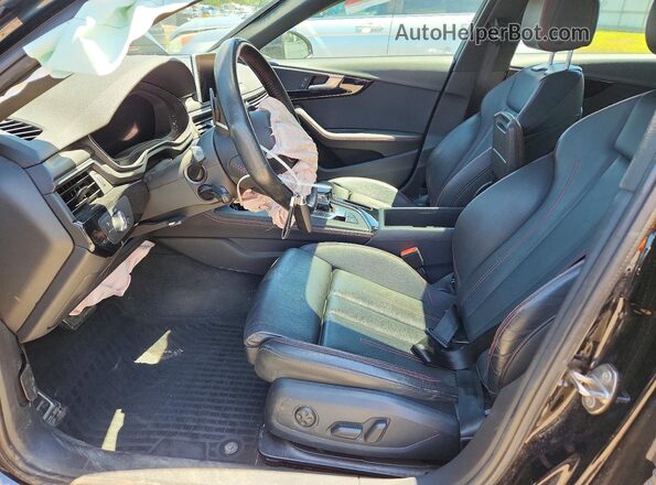 WAUENAF43KA109151 2019 AUDI A4 Black Widok wnętrza z przodu
