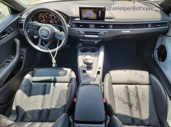 WAUENAF43KN019720 2019 AUDI A4 White წინა პანელის ხედი