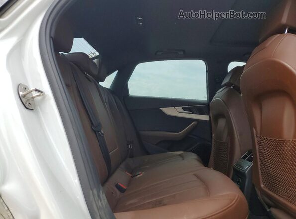 WAUENAF44HN060933 2017 AUDI A4 White Vista de los asientos traseros