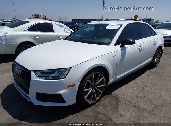 WAUENAF44JA023054 2018 AUDI A4 White Vista tres cuartos delantera izquierda