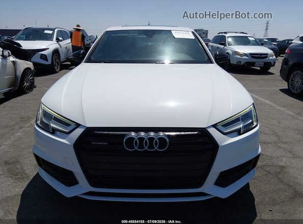 WAUENAF44JA023054 2018 AUDI A4 White Vista del cuadro de instrumentos