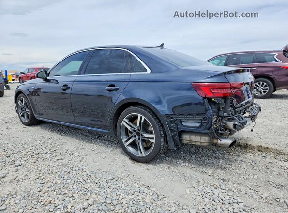 WAUENAF44JA212528 2018 AUDI A4 Charcoal Задня ліва чверть