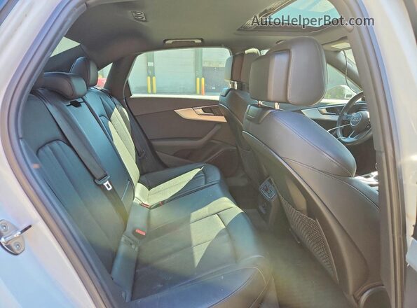 WAUENAF44JN020048 2018 AUDI A4 White Rear seats view