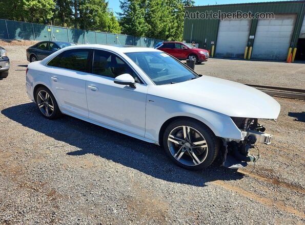 WAUENAF44JN020048 2018 AUDI A4 White Front right