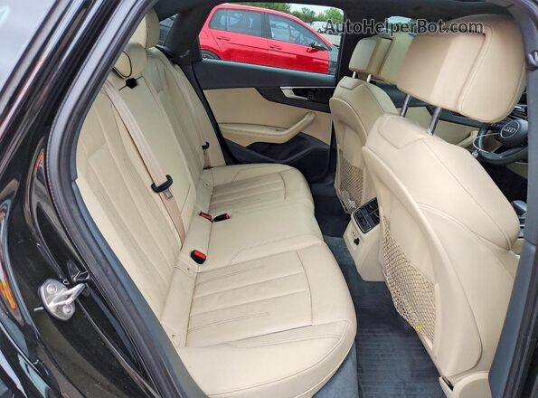 WAUENAF44LN012230 2020 AUDI A4 Black უკანა სავარძლების ხედი