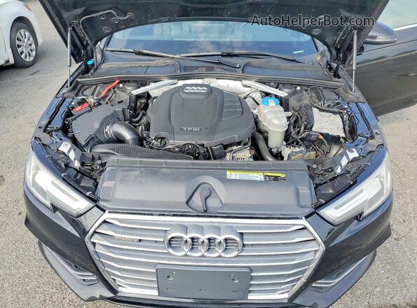 WAUENAF45HN012731 2017 AUDI A4 Black უკანა სალონის ხედი