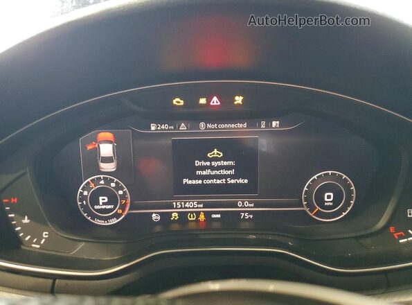 WAUENAF45HN065378 2017 AUDI A4 Black Սարքավորումների վահանակի տեսք