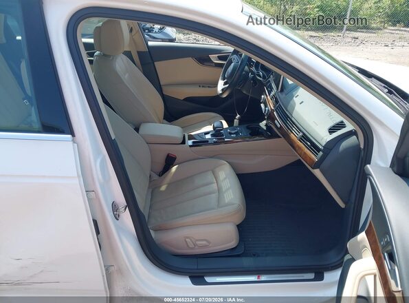 WAUENAF45JA060386 2018 AUDI A4 White Front interior view