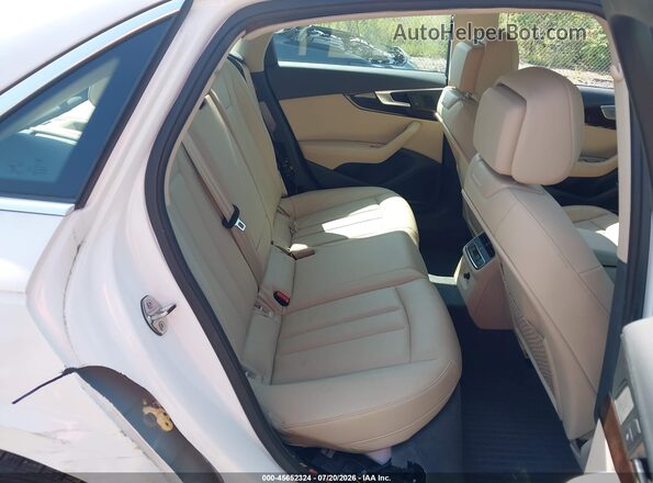 WAUENAF45JA060386 2018 AUDI A4 White VIN sticker view
