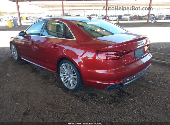 WAUENAF45JA069525 2018 AUDI A4 Red Հետևի ձախ