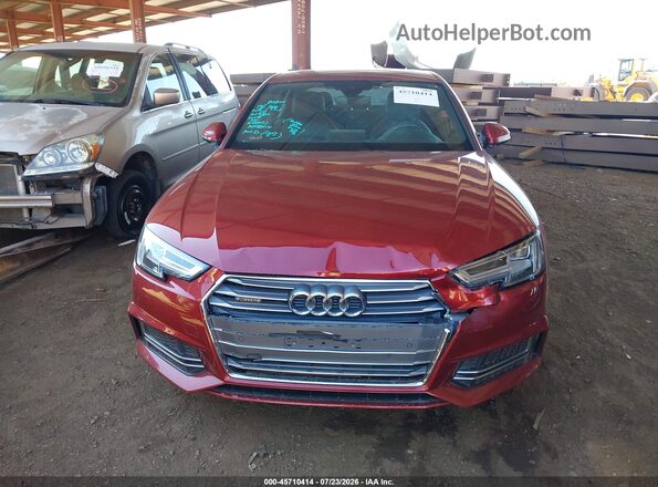 WAUENAF45JA069525 2018 AUDI A4 Red Դիմացի տեսք