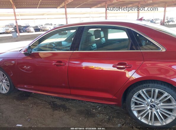 WAUENAF45JA069525 2018 AUDI A4 Red Սալոնի 360 աստիճան տեսք