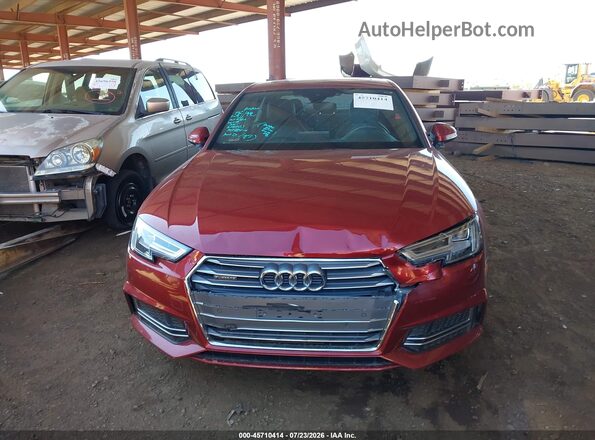 WAUENAF45JA069525 2018 AUDI A4 Red Սարքավորումների վահանակի տեսք
