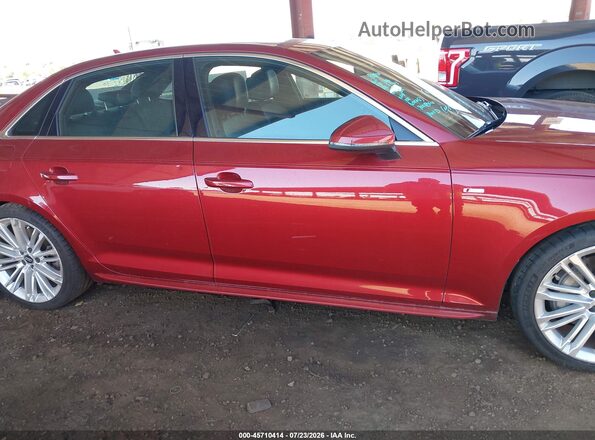 WAUENAF45JA069525 2018 AUDI A4 Red Սալոնի հետևի տեսք