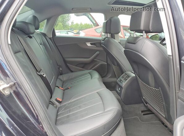 WAUENAF45JA091329 2018 AUDI A4 Blue Հետևի նստատեղերի տեսք