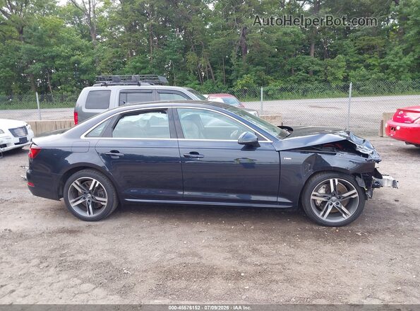 WAUENAF45JA127892 2018 AUDI A4 Blue Вид задньої частини салону
