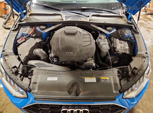 WAUENAF45LN010809 2020 AUDI A4 Blue Вид задньої частини салону
