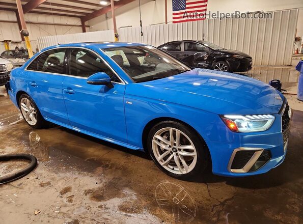 WAUENAF45LN010809 2020 AUDI A4 Blue Передня права чверть