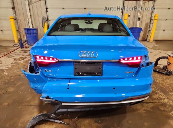 WAUENAF45LN010809 2020 AUDI A4 Blue Вид ззаду