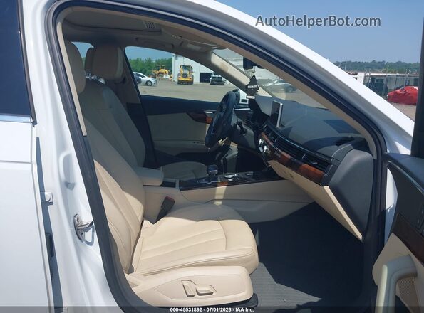 WAUENAF46HA164850 2017 AUDI A4 White Widok wnętrza z przodu