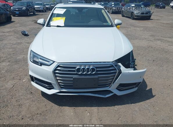 WAUENAF46HA164850 2017 AUDI A4 White Widok wnętrza z tyłu