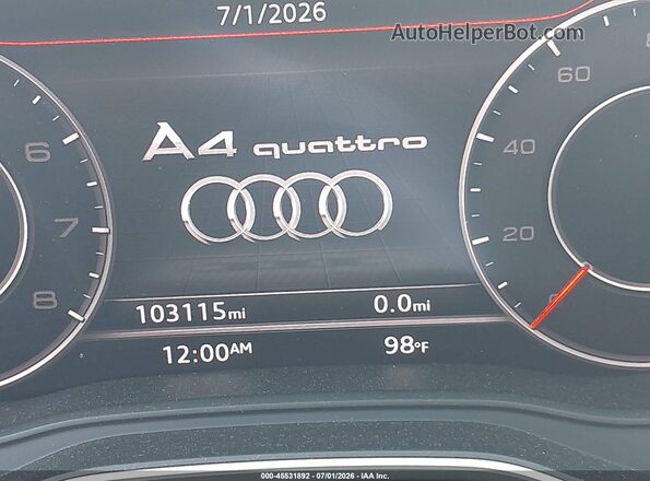 WAUENAF46HA164850 2017 AUDI A4 White 