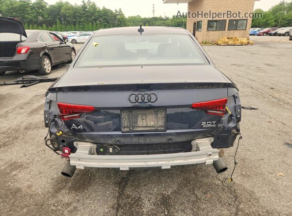 WAUENAF46HN026024 2017 AUDI A4 Blue Вид ззаду