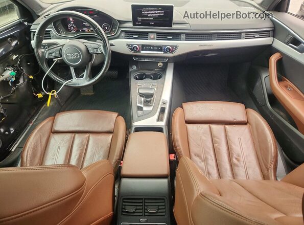 WAUENAF46HN026024 2017 AUDI A4 Blue Вид панелі приладів