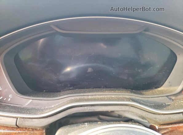 WAUENAF46JA060848 2018 AUDI A4 Charcoal Вид щитка приладів