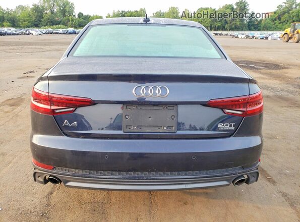 WAUENAF46JA060848 2018 AUDI A4 Charcoal Вид ззаду