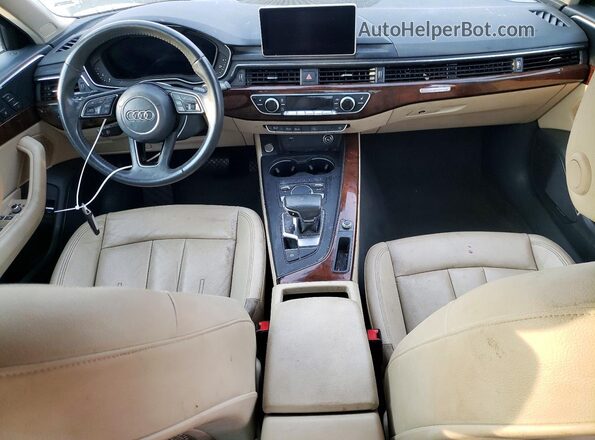 WAUENAF46JA060848 2018 AUDI A4 Charcoal Вид панелі приладів