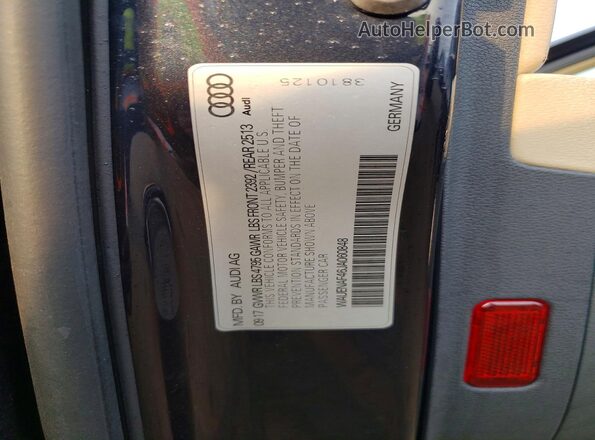 WAUENAF46JA060848 2018 AUDI A4 Charcoal Вид підкапотного простору