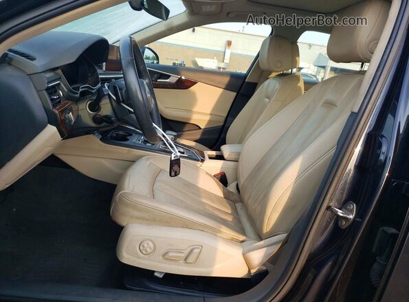 WAUENAF46JA060848 2018 AUDI A4 Charcoal Вид салону спереду