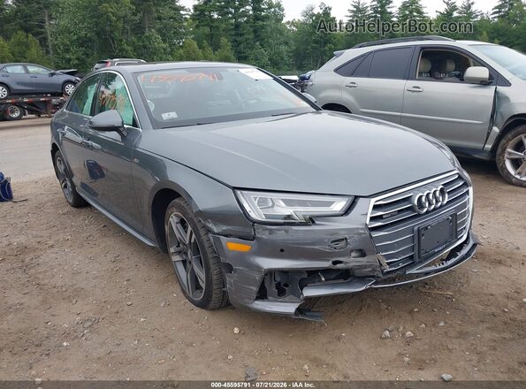 WAUENAF46JA151358 2018 AUDI A4 Gray წინა ხედი