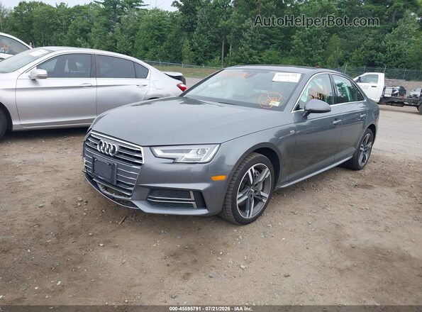 WAUENAF46JA151358 2018 AUDI A4 Gray წინა მარცხენა ხედი სამი მეოთხედიდან