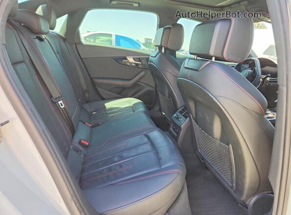 WAUENAF46KA109404 2019 AUDI A4 White Vista de los asientos traseros